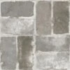 FloorPops Virgin Vinyl Grey FP3294 Harvard Brick Grey Peel & Stick Floor Tiles