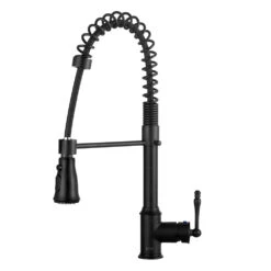 Commercial-Style Spring Neck Single-Handle Pull-Down Sprayer Kitchen Faucet With 2-function Sprayer In Chrome -Household Items a7aa9d1c1e7da56e2f4258ae706e942c 1800x1800