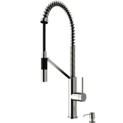 Livingston Single-Handle Pull-Down Sprayer Kitchen Faucet With Soap Dispenser In Matte Black -Household Items a84e635dd910ac01155f4047461f7efa 1800x1800