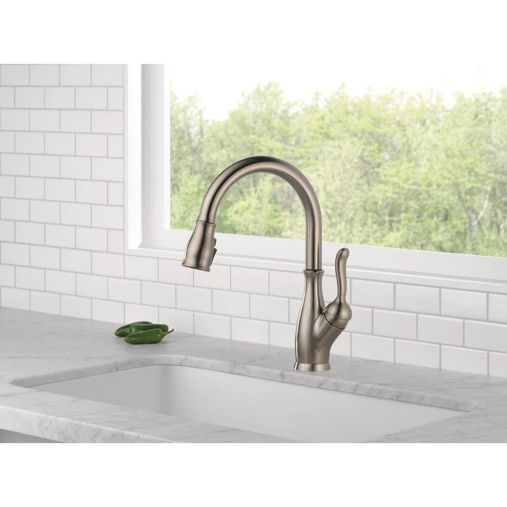 Leland Single-Handle Pull-Down Sprayer Kitchen Faucet With ShieldSpray In Stainless 2 Leland Single-Handle Pull-Down Sprayer Kitchen Faucet With ShieldSpray In Stainless - Image 2