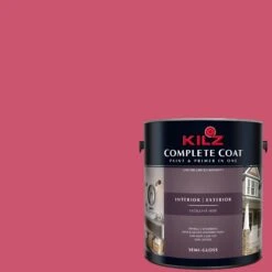 Ibis Pink, KILZ Complete Coat Interior/Exterior Paint & Primer In One, #LH140