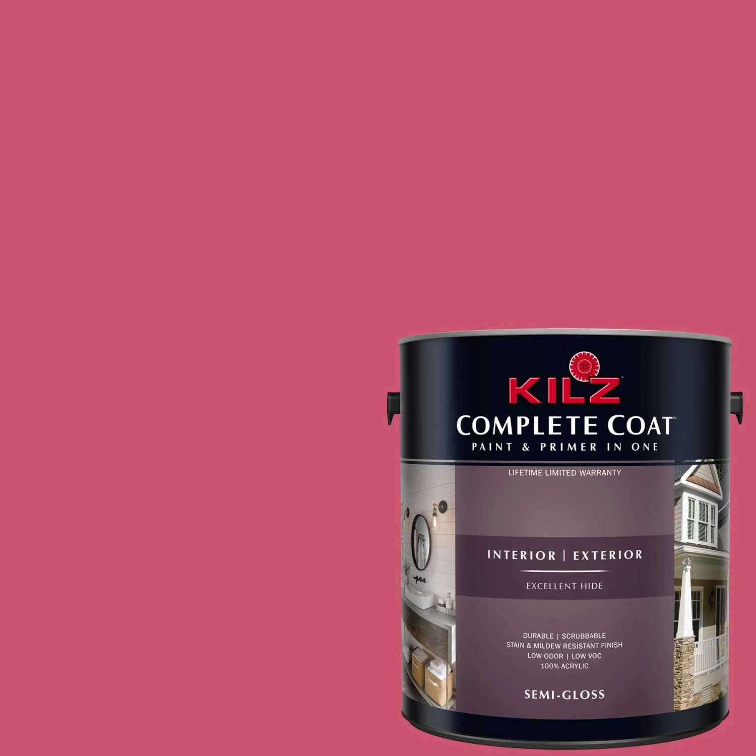 Ibis Pink, KILZ Complete Coat Interior/Exterior Paint & Primer In One, #LH140 1 Ibis Pink, KILZ Complete Coat Interior/Exterior Paint & Primer In One, #LH140