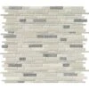 MSI Everest Interlocking 12 In. X 12 In. X 8 Mm Textured Porcelain And Stone Mesh-Mounted Mosaic Tile (1 Sq. Ft.)