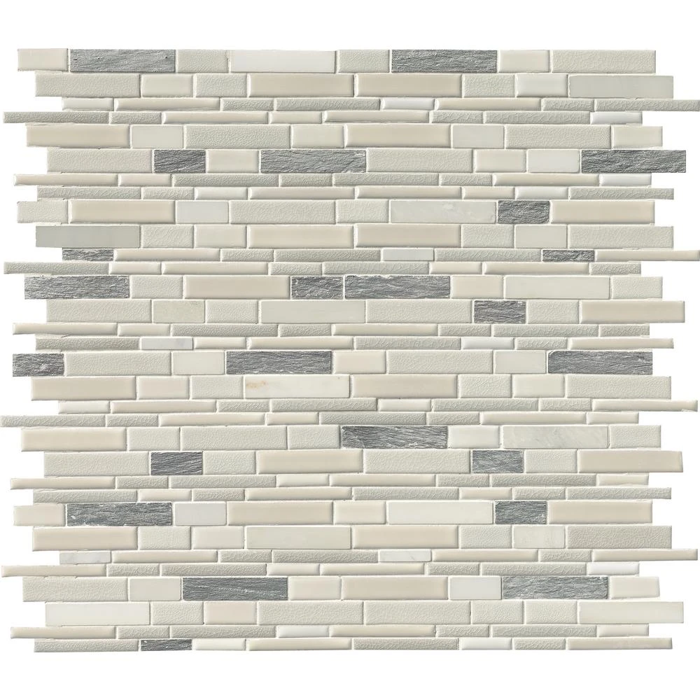 MSI Everest Interlocking 12 In. X 12 In. X 8 Mm Textured Porcelain And Stone Mesh-Mounted Mosaic Tile (1 Sq. Ft.) 1 MSI Everest Interlocking 12 In. X 12 In. X 8 Mm Textured Porcelain And Stone Mesh-Mounted Mosaic Tile (1 Sq. Ft.)