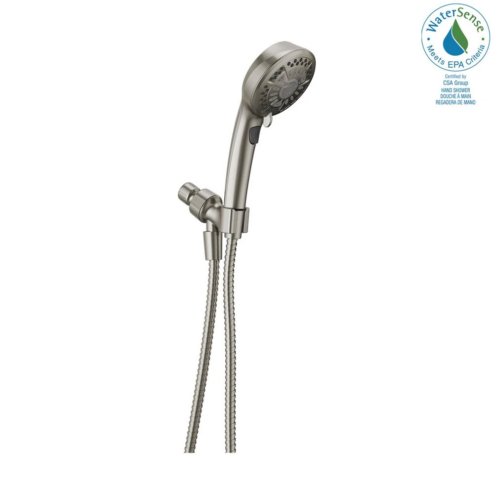 7-Spray 4.2 In. Single Wall Mount Handheld Shower Head In SpotShield Brushed Nickel 12 7-Spray 4.2 In. Single Wall Mount Handheld Shower Head In SpotShield Brushed Nickel - Image 12