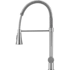 Carriage Single Handle Standard Kitchen Faucet In Brushed Nickel -Household Items b41b43ac1c00d5c55f4456d5093f2703 1800x1800