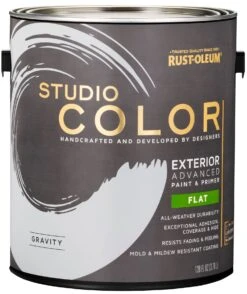 Gravity, Rust-Oleum Studio Color Exterior Paint + Primer, Flat Finish, 2-Pack