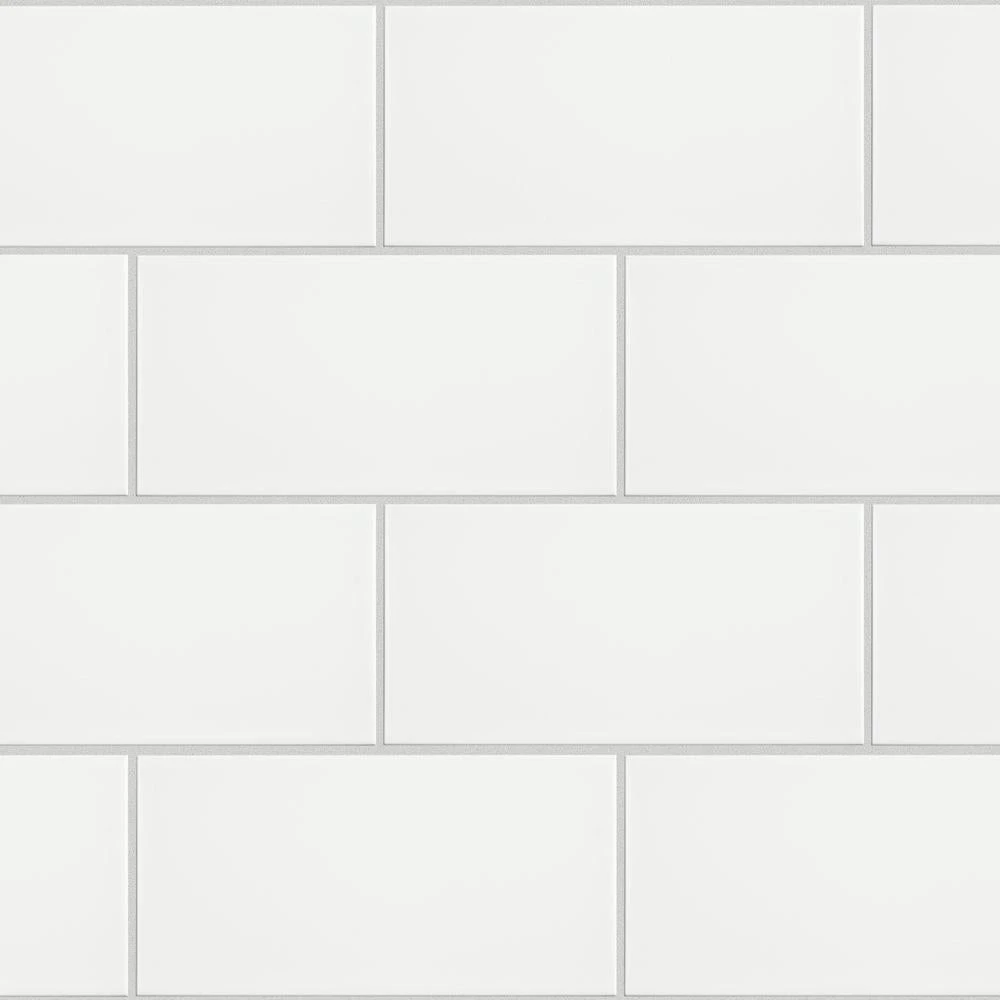 Merola Tile Projectos 7-3/4 In. X 3-7/8 In. Neve Matte Ceramic Subway Floor And Wall Subway Tile (11.46 Sq. Ft. / Case) 1 Merola Tile Projectos 7-3/4 In. X 3-7/8 In. Neve Matte Ceramic Subway Floor And Wall Subway Tile (11.46 Sq. Ft. / Case)