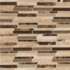 MSI Stonegate Interlocking 12 In. X 12 In. X 8 Mm Glass Stone Blend Mesh-Mounted Mosaic Wall Tile (1 Sq. Ft.)
