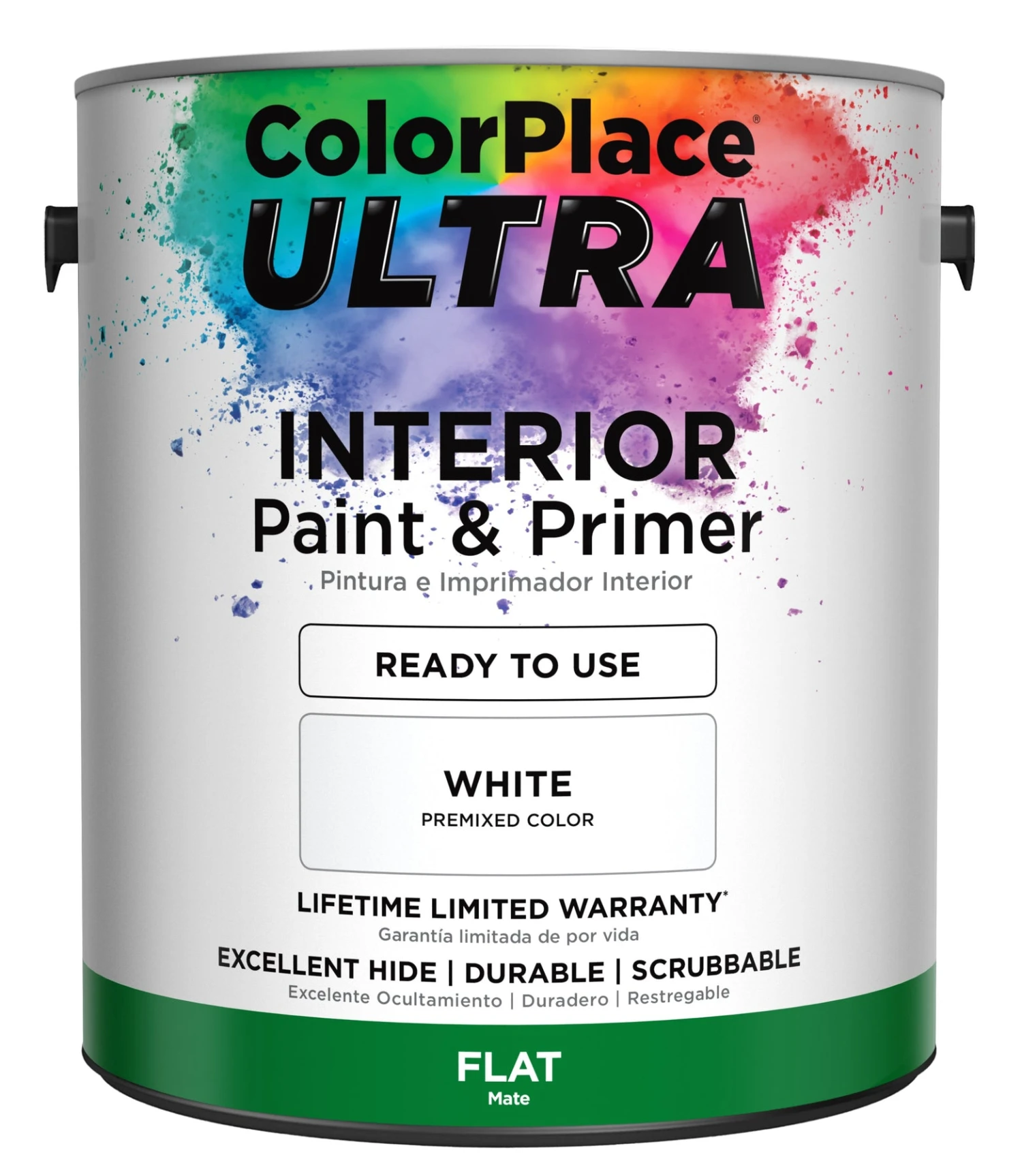 ColorPlace ULTRA Interior Paint & Primer In One, White 1 ColorPlace ULTRA Interior Paint & Primer In One, White
