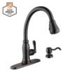 Pavilion Single-Handle Pull-Down Kitchen Faucet With TurboSpray And FastMount And Soap Dispenser In Bronze