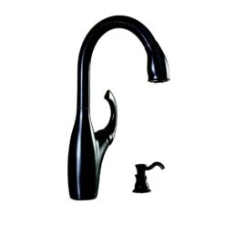 Contemporary Single-Handle Pull-Down Sprayer Kitchen Faucet With Soap Dispenser In Mediterranean Bronze -Household Items bb82688a15d38e9fa6ed825c79ba787b 1800x1800