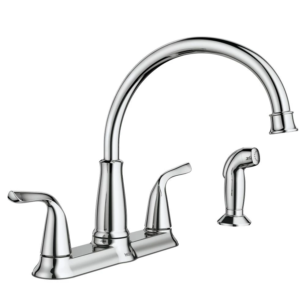 Brecklyn 2-Handle Standard Kitchen Faucet With Side Sprayer In Spot Resist Stainless 7 Brecklyn 2-Handle Standard Kitchen Faucet With Side Sprayer In Spot Resist Stainless - Image 7