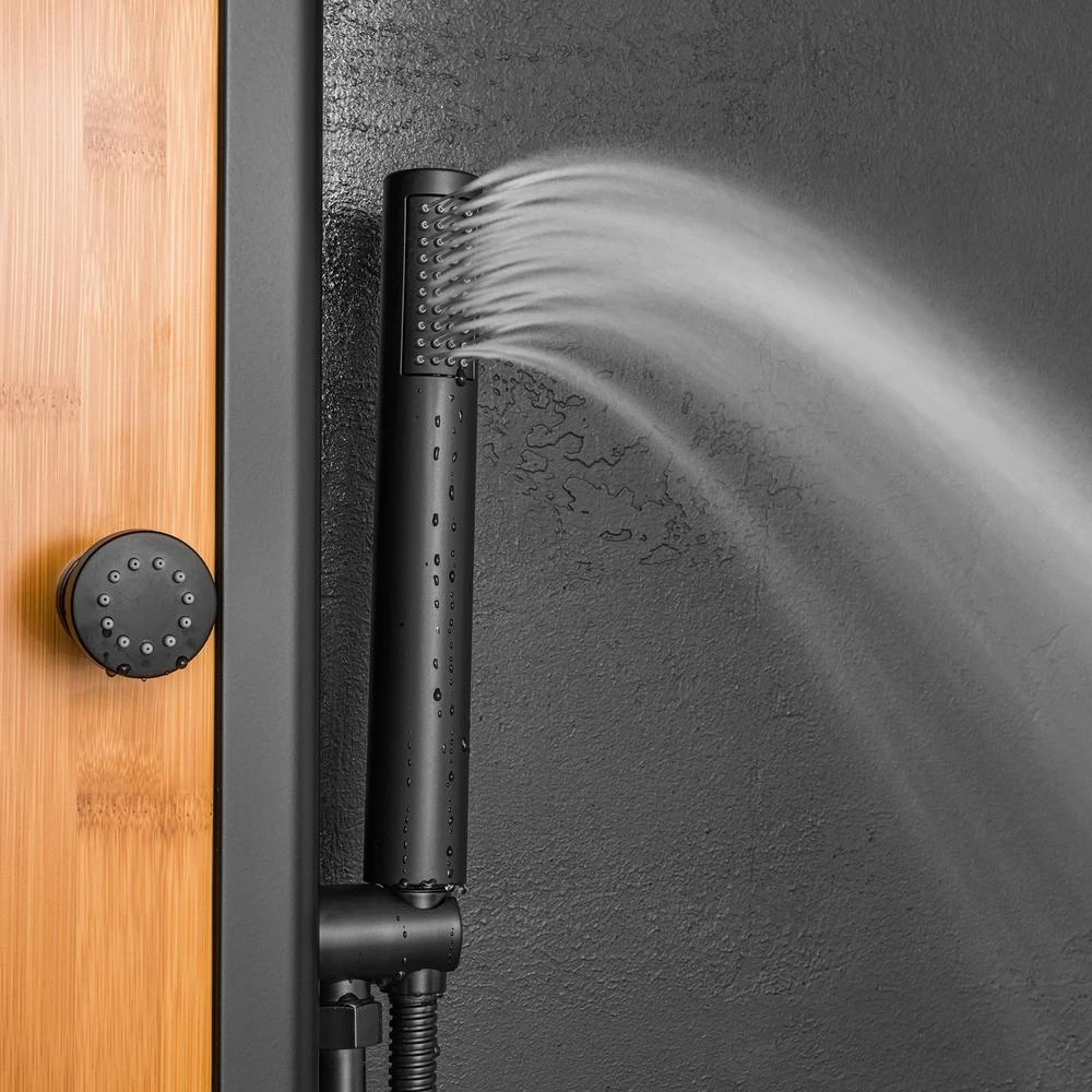 57 In. 8-Jet Multifunction Shower Panel System With Adjustable Rainfall Shower Head And Handheld Shower Head 8 57 In. 8-Jet Multifunction Shower Panel System With Adjustable Rainfall Shower Head And Handheld Shower Head - Image 8