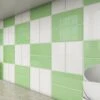 Giorbello Powder Room Green 3 In. X 6 In. X 8 Mm Glass Subway Tile (5.5 Sq. Ft./case)