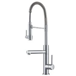 Artec Pro Single-Handle Pull-Down Sprayer Kitchen Faucet And Pot Filler In Brushed Gold -Household Items c12eb08589e42820c58bb1382636f1ae 1800x1800