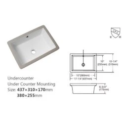 LORDEAR 18 In. Undermount Bathroom Vessel Sink Modern Rectangle Porcelain Ceramic Lavatory Vanity Bathroom Sink In Pure White 13 LORDEAR 18 In. Undermount Bathroom Vessel Sink Modern Rectangle Porcelain Ceramic Lavatory Vanity Bathroom Sink In Pure White -Household Items c26ea7b6e797206ee53079918ddcd594 1800x1800