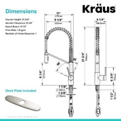 Oletto Single-Handle Pull-Down Sprayer Kitchen Faucet In All-Brite Spot-Free Stainless Steel -Household Items ca32ec56a39c2ad75a94cefbf51e6a17 1800x1800