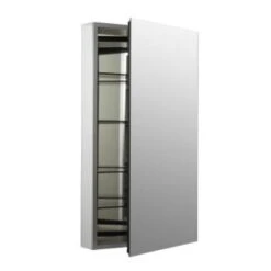 Catalan 20-1/8 In. W X 36 In. H Aluminum Single-Door Surface-Mount Medicine Cabinet