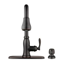 Pavilion Single-Handle Pull-Down Kitchen Faucet With TurboSpray And FastMount And Soap Dispenser In Bronze -Household Items cc3d52b9ca1a0c454999b2cf4b8bc1ed 1800x1800