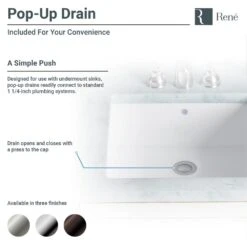 Rene 18.25 In. Undermount Bathroom Sink In White With Pop-Up Drain In Brushed Nickel 10 Rene 18.25 In. Undermount Bathroom Sink In White With Pop-Up Drain In Brushed Nickel -Household Items ccdabe6b11f9d61cea58bb58fc87a0d5 5e309c5c b939 452b 91d0 f2b26fcb6f56 1800x1800