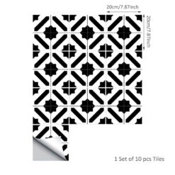 10Pcs Peel And Stick Backsplash Tile 3D Wall Tile Sticker Wallpaper Stickers For Kitchen Bathroom Backsplash Moroccan Style 15x15cm/20x20cm -Household Items d44ced22 2809 481a ad06 ff6ead24e07a.802818c61d5967c0fd8412e25784fbc4 1800x1800