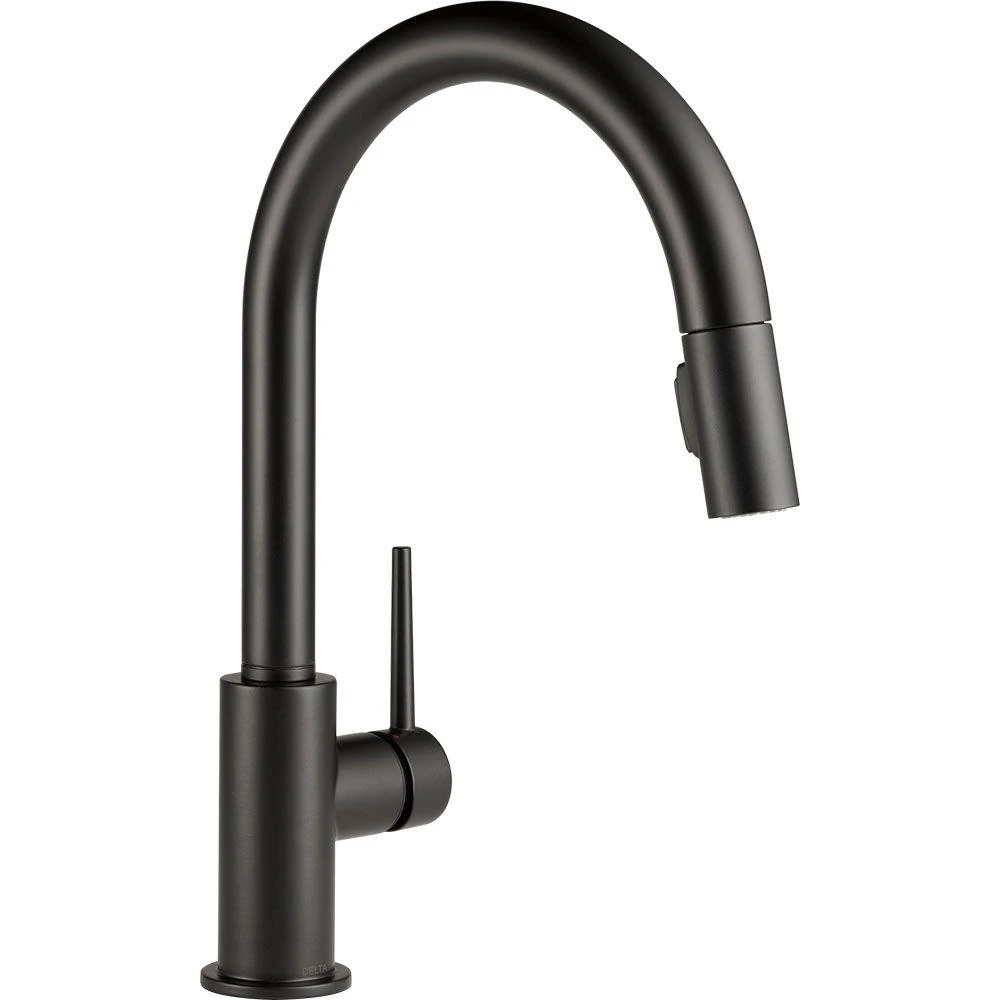 Trinsic Single-Handle Pull-Down Sprayer Kitchen Faucet With MagnaTite Docking In Matte Black 1 Trinsic Single-Handle Pull-Down Sprayer Kitchen Faucet With MagnaTite Docking In Matte Black