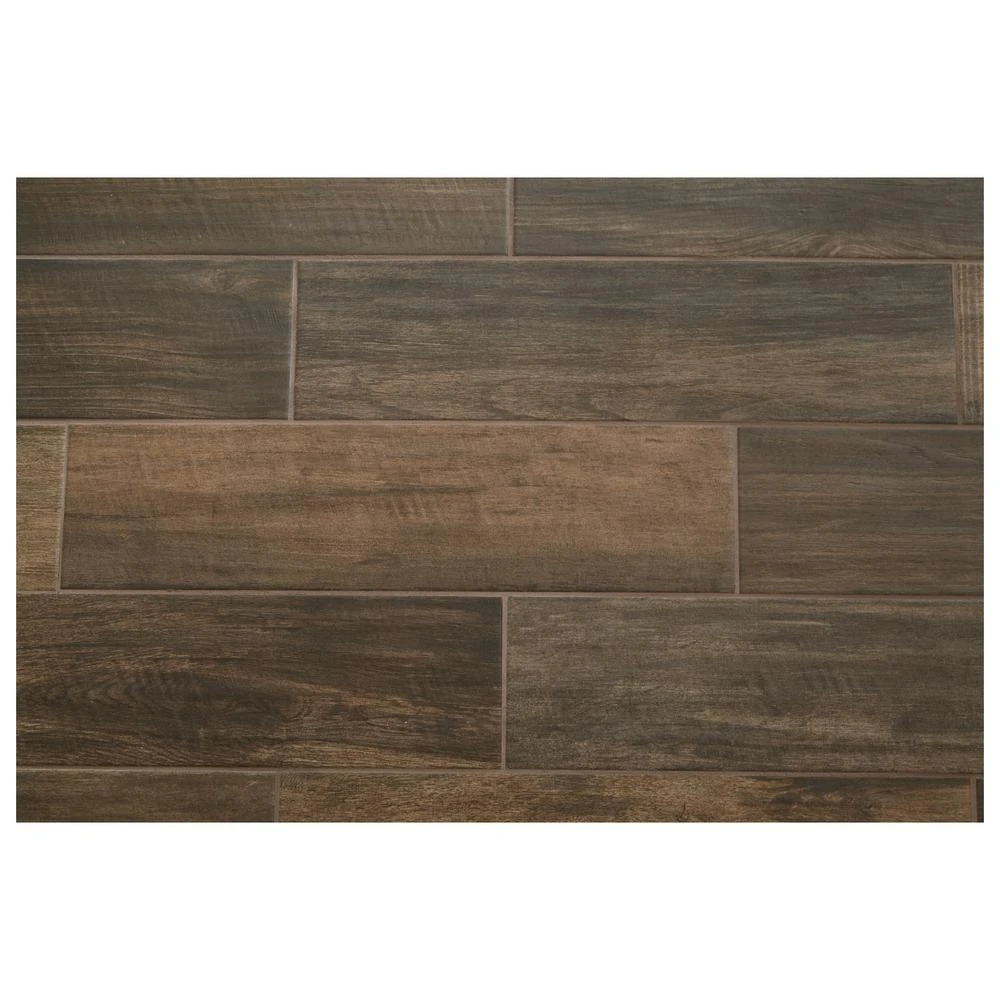 Daltile Brentwood Walnut 6 In. X 24 In. Glazed Porcelain Floor And Wall Tile (14.55 Sq. Ft. / Case) 1 Daltile Brentwood Walnut 6 In. X 24 In. Glazed Porcelain Floor And Wall Tile (14.55 Sq. Ft. / Case)