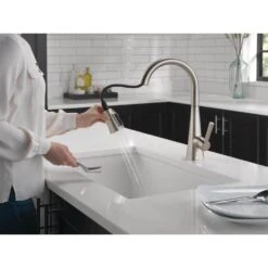 Lenta Single-Handle Pull-Down Sprayer Kitchen Faucet With ShieldSpray Technology SpotShield Stainless -Household Items dbf30d1bde57a462751191cfd001a00d 1800x1800