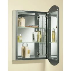 Archer 20 In. W X 31 In. H Single Door Mirrored Recessed Medicine Cabinet In Anodized Aluminum -Household Items dcc4540e892aed30fa3765ae01ffe78d 1800x1800