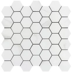Bond Tile Easy Luxe Hex Calacatta 11.61 In. X 11.81 In. SPC Peel And Stick Tile (0.95 Sq. Ft. / Sheet) -Household Items de86e198 3681 42c0 b48c 59405cb024f6.6ef391bd67ec296429d514e7cf2e42b6 1800x1800