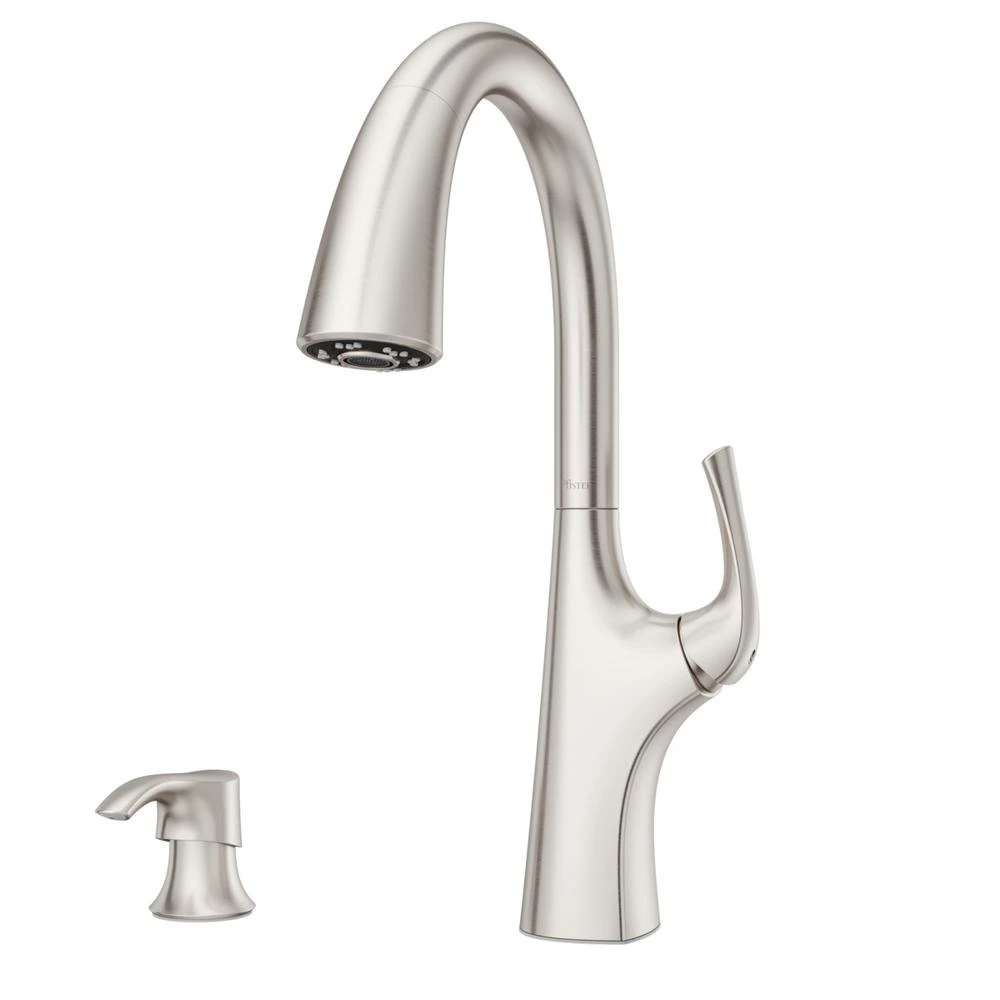Ladera Single-Handle Pull-Down Sprayer Kitchen Faucet With Soap Dispenser In Spot Defense Stainless Steel 6 Ladera Single-Handle Pull-Down Sprayer Kitchen Faucet With Soap Dispenser In Spot Defense Stainless Steel - Image 6