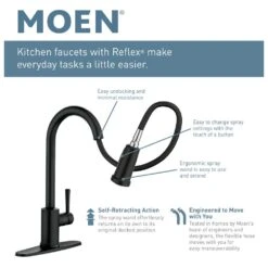 Genta Single-Handle Pull-Down Sprayer Kitchen Faucet With Reflex In Chrome -Household Items e8b0033b6d3c3c3d8367f4359a324ac7 7f6ee299 a0f3 4594 b85f d7ed680558e4 1800x1800