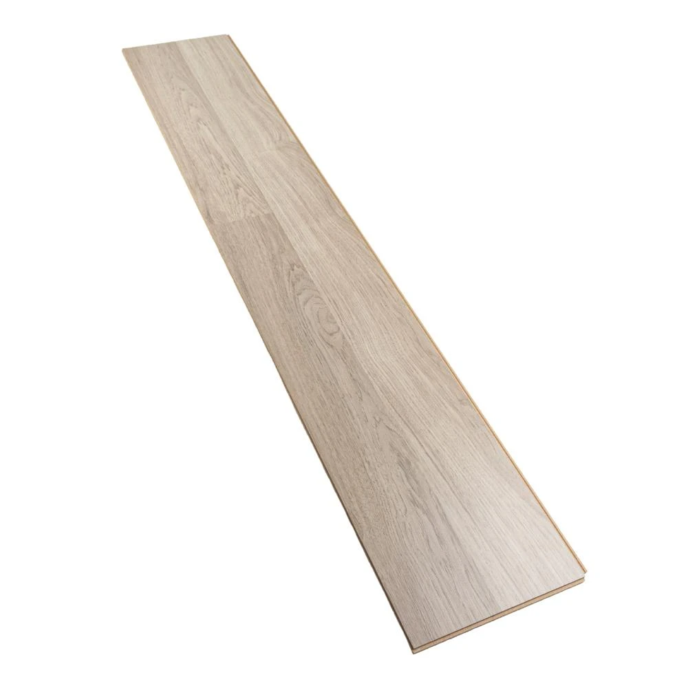 TrafficMASTER Arbour Hickory Gray 7 Mm Thick X 8.03 In. Wide X 47.64 In Length 2-Strip Laminate Flooring (23.91 Sq. Ft./case) 2 TrafficMASTER Arbour Hickory Gray 7 Mm Thick X 8.03 In. Wide X 47.64 In Length 2-Strip Laminate Flooring (23.91 Sq. Ft./case) - Image 2