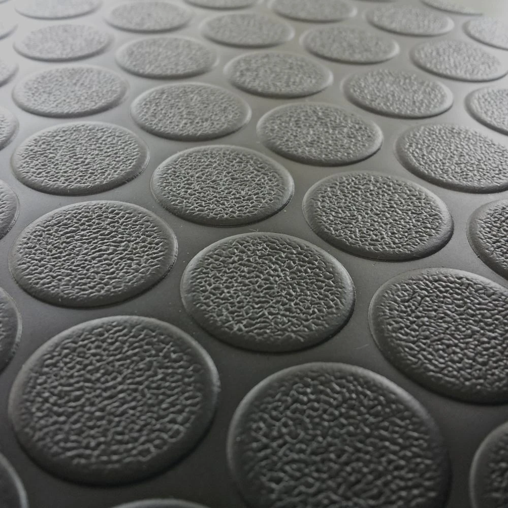 Rubber-Cal Coin Grip 4 Ft. X 25 Ft. Dark Grey Commercial Grade PVC Flooring 4 Rubber-Cal Coin Grip 4 Ft. X 25 Ft. Dark Grey Commercial Grade PVC Flooring - Image 4