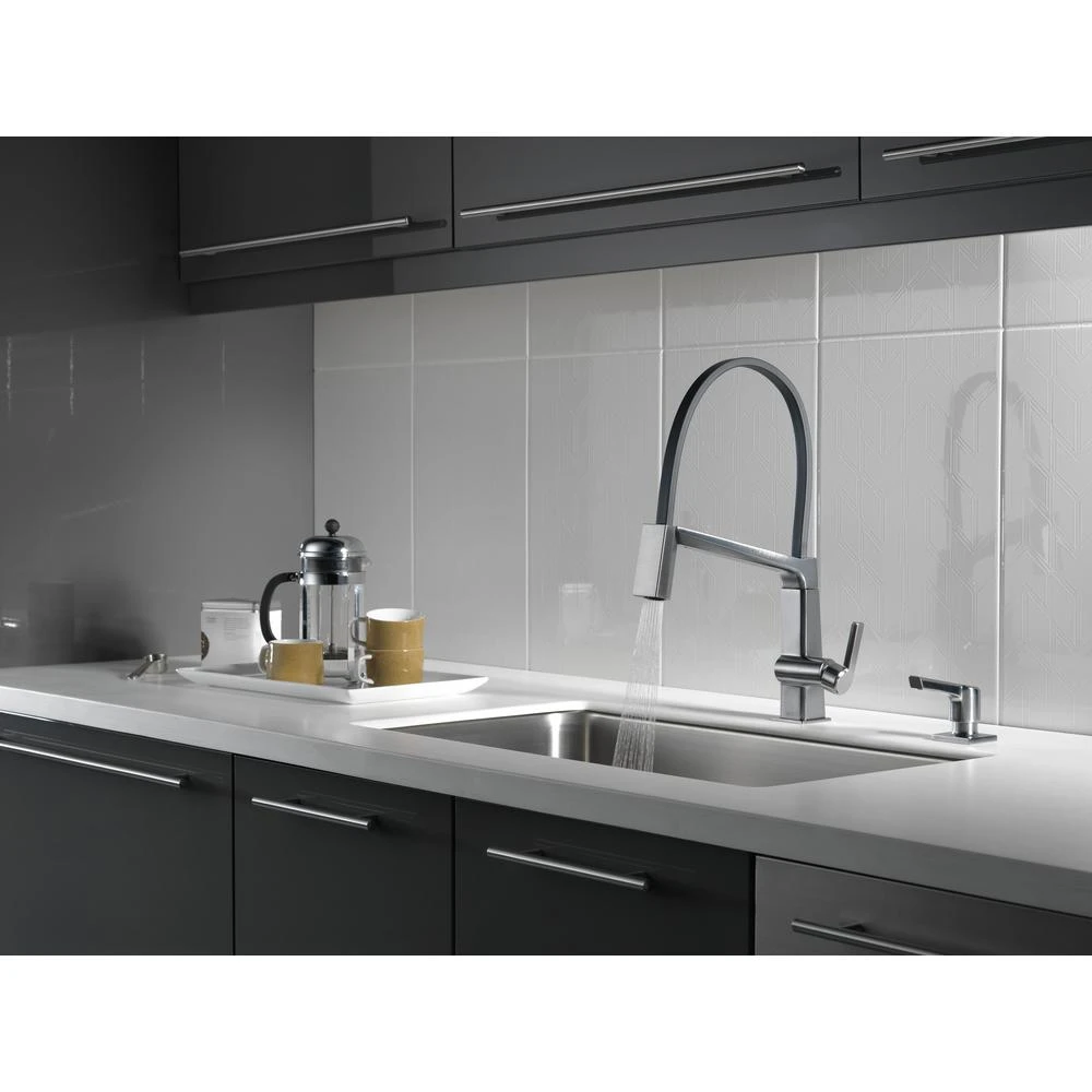 Pivotal Single-Handle Pull-Down Sprayer Kitchen Faucet With MagnaTite Docking In Arctic Stainless 2 Pivotal Single-Handle Pull-Down Sprayer Kitchen Faucet With MagnaTite Docking In Arctic Stainless - Image 2