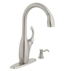 Contemporary Single-Handle Pull-Down Sprayer Kitchen Faucet With Soap Dispenser In Mediterranean Bronze -Household Items f66437ddb0987bf9e27948e8c09deacd cce519f1 3c4b 464c 94b9 79dfe2a1e38b 1800x1800