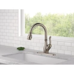 Leland Single-Handle Pull-Down Sprayer Kitchen Faucet With ShieldSpray In Stainless 15 Leland Single-Handle Pull-Down Sprayer Kitchen Faucet With ShieldSpray In Stainless -Household Items f718930770f1a4e55c3fba634f4ec0fe 1800x1800