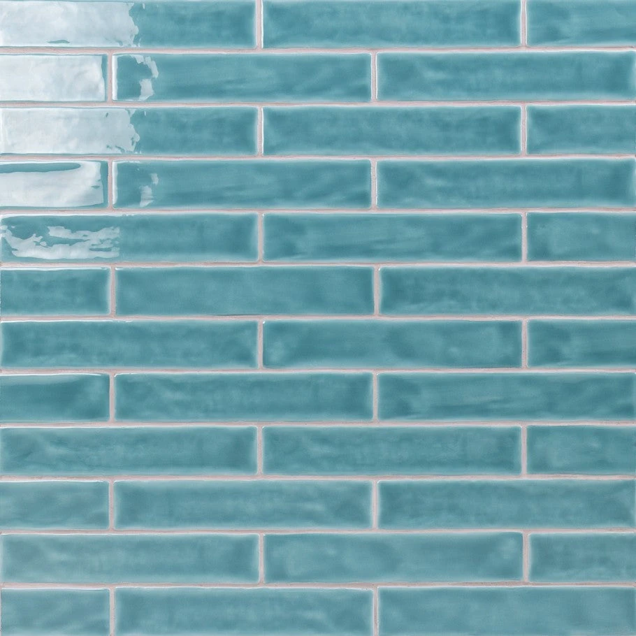 Brookline Turquoise 2 In. X 10 In. Polished Ceramic Subway Wall Tile (40 Pieces / 5.38 Sq. Ft. / Box) 1 Brookline Turquoise 2 In. X 10 In. Polished Ceramic Subway Wall Tile (40 Pieces / 5.38 Sq. Ft. / Box)