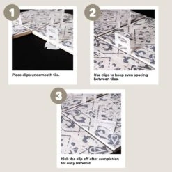 Juvale 400 Pack Tile Leveling Clips Reusable Plastic Leveling Spacer Clips (White, 1/32 Inch) -Household Items fb71554b 6278 4285 8af6 204efb143d9f.9c698be4182b23eaba61d4f817d48d82 1800x1800