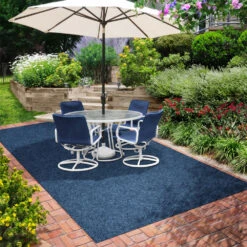 Indoor/Outdoor Carpet With Rubber Marine Backing - Blue 6' X 10' - Several Sizes Available - Carpet Flooring For Patio, Porch, Deck, Boat, Basement Or Garage -Household Items fe158509 dcf5 45de 8aac 4f47e35981f7 1.5216e12e3adf4f0468b5966abce0db98 1800x1800